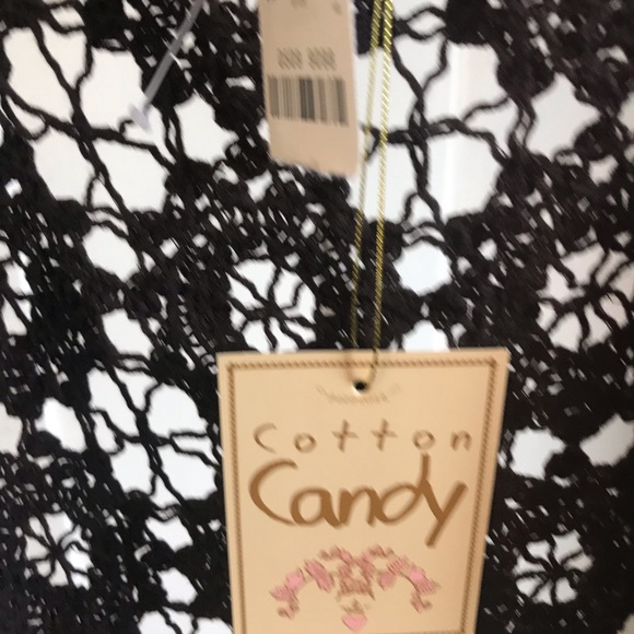 Cotton Candy BoHo Crocheted Poncho NWT - Picture 5 of 8